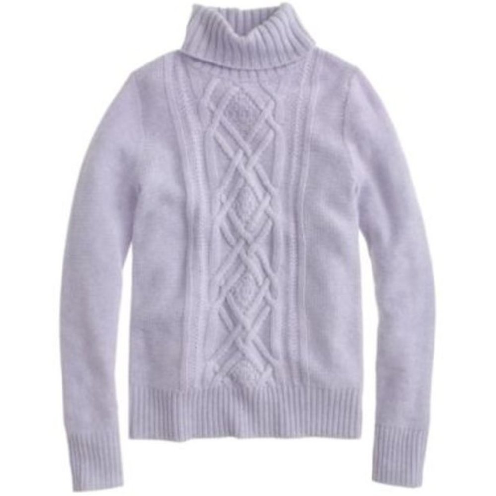 J. Crew Cambridge Cable Turtleneck Sweater